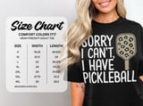 Pickleball Comfort Colors Shirt, Sorry I Can't, I Have Pickleball, Vintage Graphic Tee thumbnail 14