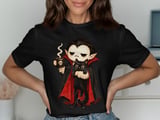 Vampire Coffee and Cat Tee or Sweatshirt thumbnail 1