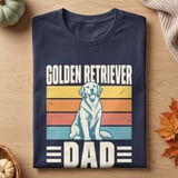 Retro Golden Retriever Dad Tee thumbnail 2