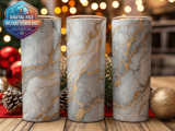 20 oz Skinny Tumbler Wrap Sublimation Design, Marble Gold Veins, Straight and Tapered Wrap png, Digital Download, Tumbler Design thumbnail 2