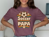Retro Soccer Papa Tee thumbnail 1