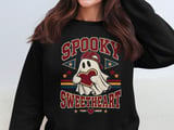 Spooky Sweetheart Tee or Sweatshirt, Faux Patchwork Design thumbnail 2