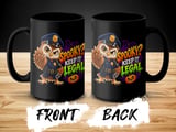 Spooky Keep It Legal Police Owl Mug thumbnail 12