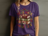 Read More Worry Less Tee or Sweatshirt, Faux Patchwork Design thumbnail 8