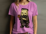 Spooky Monster Coffee Cat Tee thumbnail 8