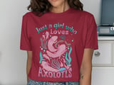 Just a Girl Who Loves Axolotls T-Shirt thumbnail 12
