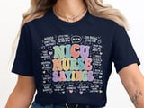 NICU Nurse Sayings T-Shirt: Colorful Neonatal ICU Nursing Student Typography Tee thumbnail 7