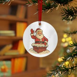 Vintage Chimney Santa Ornament thumbnail 2
