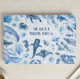 The Sea Is A Peaceful Place Aquatic MacBook Case thumbnail 1
