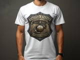 Marine Corps Emblem T-Shirt, USMC Semper Fidelis Patriotic Military Shirt, Veteran Gift Tee, Marine Family Apparel thumbnail 4