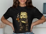 Tired Monster Coffee and Cat Tee or Sweatshirt thumbnail 1