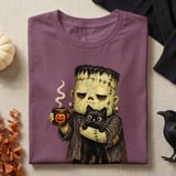 Tired Monster Coffee and Cat Tee or Sweatshirt thumbnail 9