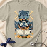 Pit Bull Dog Dad Tee | Pit Bull Dad Shirt | Pittie Dad Gift | Dog Dad Apparel thumbnail 4