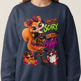 Sally the Squirrel Stylish Halloween Sweatshirt thumbnail 8