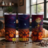 Personalized Halloween Tumbler, Pumpkin Patch, Scary Tumbler, Spooky Season Tumbler, Ghost Tumbler, Halloween Gift, Custom Name Tumbler thumbnail 5