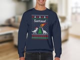 Dino Santa Meteor Holiday Sweatshirt thumbnail 2