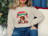 Merry and Bright Dachshund Tee thumbnail 1