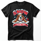 Snow Thank You Basset Hound Tee thumbnail 2