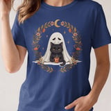 Cozy Ghost and Black Cat Tee thumbnail 2