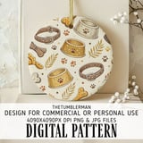 Vintage Dog Lover Pattern Digital Size Bundle Png thumbnail 3