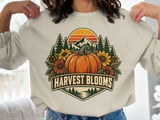 Vintage Fall Pumpkin Sweatshirt, Retro Harvest Blooms Hoodie, Cozy Autumn Mountain Graphic Tote Bag, Cute Cottagecore Floral Halloween Gift thumbnail 16