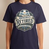 Officially Retired T-Shirt | Vintage Retirement Gift for Men & Women | Relaxation & Freedom Beach Life Tee | Grandpa Dad Tee thumbnail 9