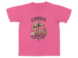 Christian Chosen Loved Youth T-Shirt, 1 Peter 2:9 Scripture Western Boho Faith Tee, Cowgirl Aesthetic Distressed Graphic Shirt thumbnail 5