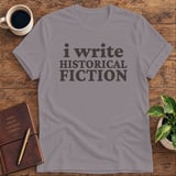 I Write Historical Fiction Softstyle Tee thumbnail 6