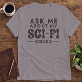 Ask Me About My Sci-Fi Books Softstyle Tee thumbnail 6