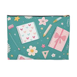 Cute Stationery Pattern Backpack, Kawaii Aesthetic Spiral Notebook, Accessory Pouch, Back to School Gift for Her thumbnail 11