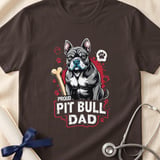 Proud Pit Bull Dad Tee | Pit Bull Dad Shirt | Pittie Dad Gift | Dog Dad Apparel thumbnail 17