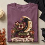 Reading After Dark Tee or Sweatshirt, Faux Patchwork Design thumbnail 9