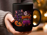 Haunted I Call It Decor Cat Mug thumbnail 13