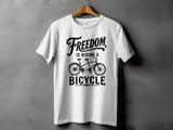 Freedom Is Riding a Bicycle | Tandem Bike T-Shirt thumbnail 14