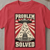 Problem Solved UFO Graphic T-Shirt thumbnail 4