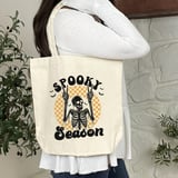 Spooky Season Skeleton Tote Bag thumbnail 6