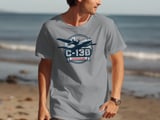 C-130 Hercules T-Shirt, Military Aircraft Plane Aviation Enthusiast Air Force Veteran Gift Tee thumbnail 5