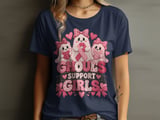 Faux Patchwork Ghouls Support Girls Tee thumbnail 1