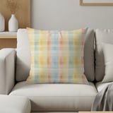 Watercolor Plaid Throw Blanket: Soft, Lightweight, Home Decor, Matching Pillows thumbnail 1