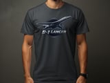 B-1 Lancer T-Shirt, Military Aviation Bomber Graphic Tee, Air Force Veteran Pilot Gift, Supersonic Airplane Airshow Flight Shirt for Him thumbnail 1