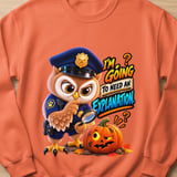 Halloween Officer Hoot the Owl Sweatshirt thumbnail 4