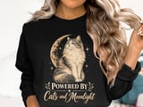Powered By Cats and Moonlight Tee thumbnail 14