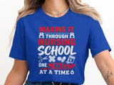 Funny Nurse Student T-Shirt: Nursing School Meltdown Quote, Healthcare Future RN Humor thumbnail 5