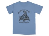 On The Way Turtle Rider Humor T-Shirt thumbnail 6