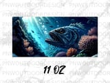 Deep Sea Fish Mug Sublimation Wrap Digital Design, Ocean Life Detailed Art 11oz 15oz Mug Wrap PNG, Coastal Nautical Deep Ocean Sea Animal thumbnail 13