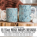 Frosted Medical Chic Digital Design Size Bundle Png thumbnail 4