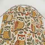 Whimsical Woodland Owl Pattern Shower Curtain thumbnail 6