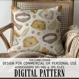 Vintage Dog Lover Pattern Digital Size Bundle Png thumbnail 5