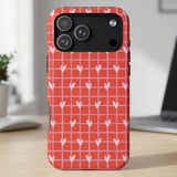 Pink Heart Grid MagSafe® Phone Case thumbnail 1