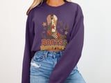 Boots & Bonfires Tee or Sweatshirt, Faux Patchwork Design thumbnail 13